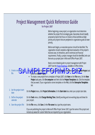 Project Management Template 1
